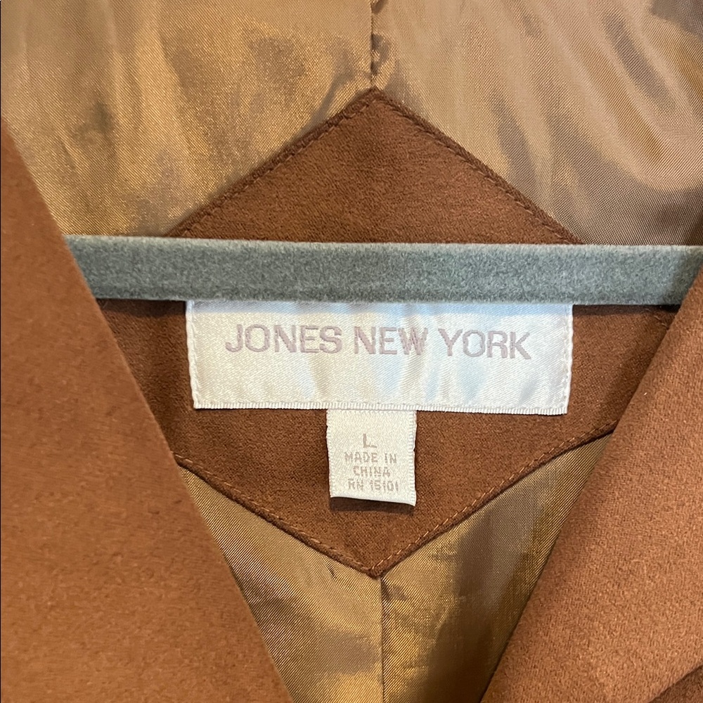 Jones New York Rich Brown Trench Coat - Picture 3 of 8